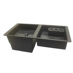 MALLOFUSA Center Console Insert Organizer Tray Fit for Chevy Silverado 2015-2018